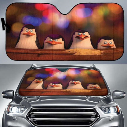 Penguins Of Madagascar Auto Sun Shades 918b Universal Fit