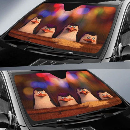 Penguins Of Madagascar Auto Sun Shades 918b Universal Fit
