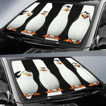 Penguins Of Madagascar Funny Auto Sun Shades 918b Universal Fit