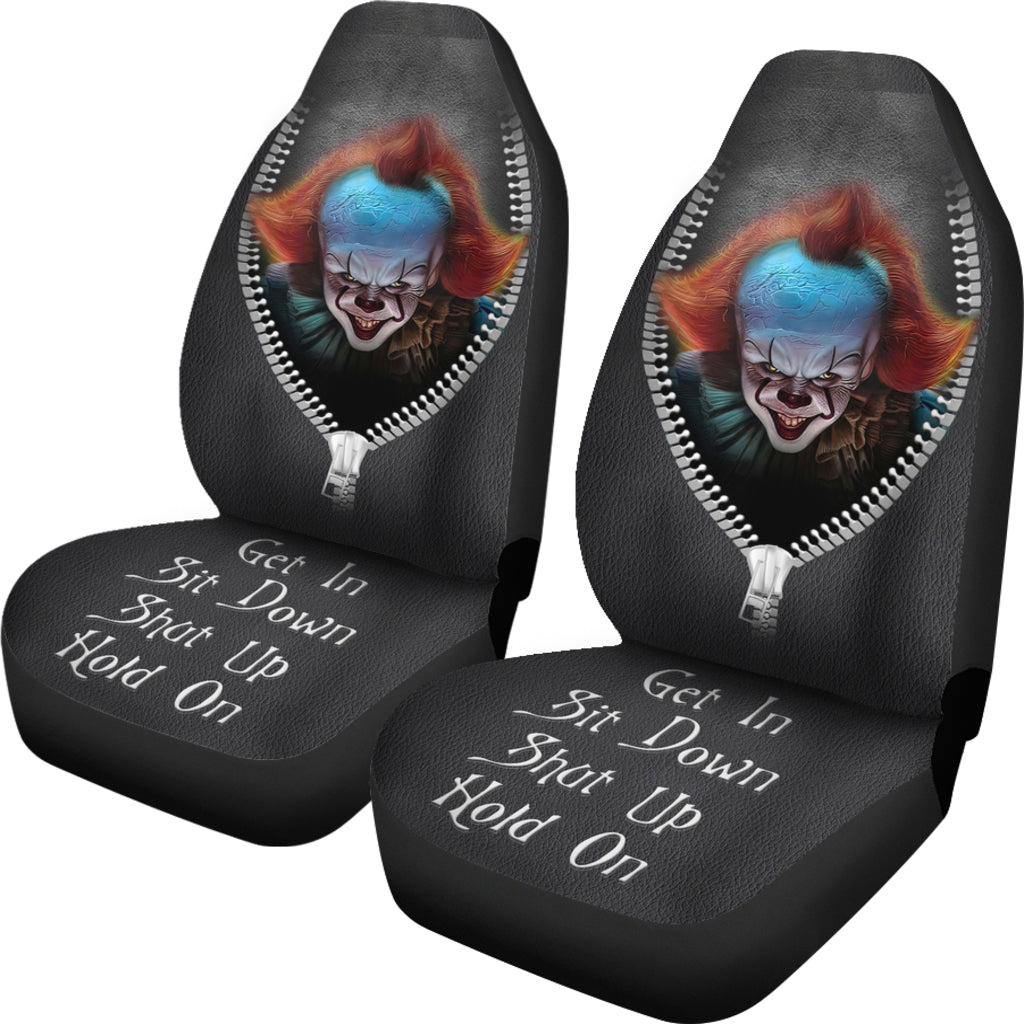 Pennywise It Horror Get In Sit Down Shut Up And Hold On Car Zipper Car Seat Covers