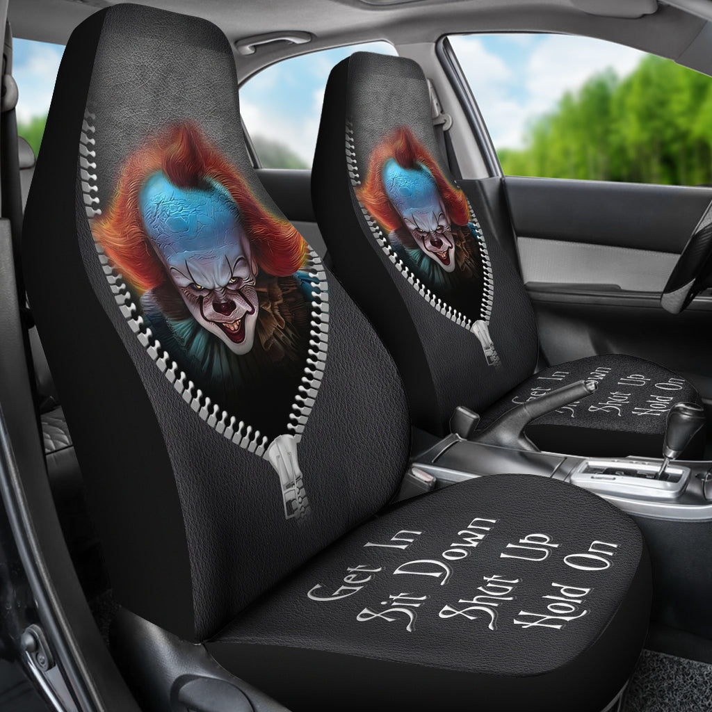 Pennywise It Horror Get In Sit Down Shut Up And Hold On Car Zipper Car Seat Covers
