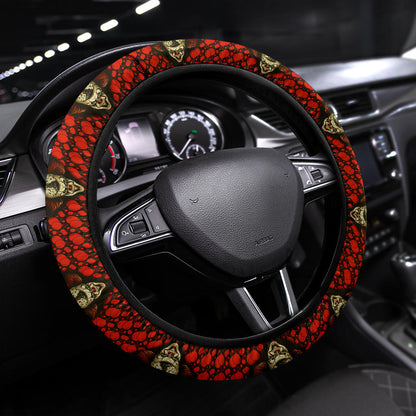 Pennywise It Horror Movie Christmas Premium Custom Car Steering Wheel Cover