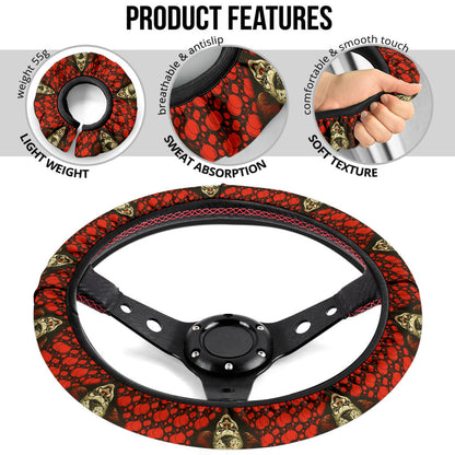 Pennywise It Horror Movie Christmas Premium Custom Car Steering Wheel Cover