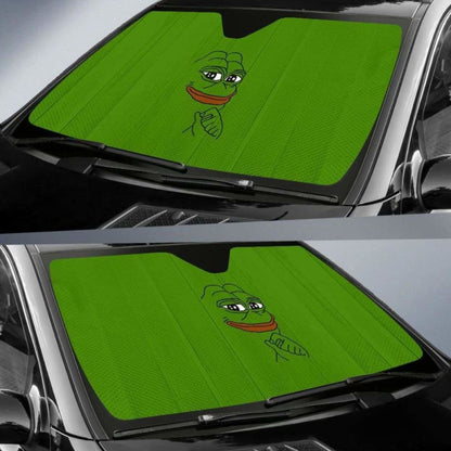 Pepe Meme Funny Auto Sun Shades 918b Universal Fit
