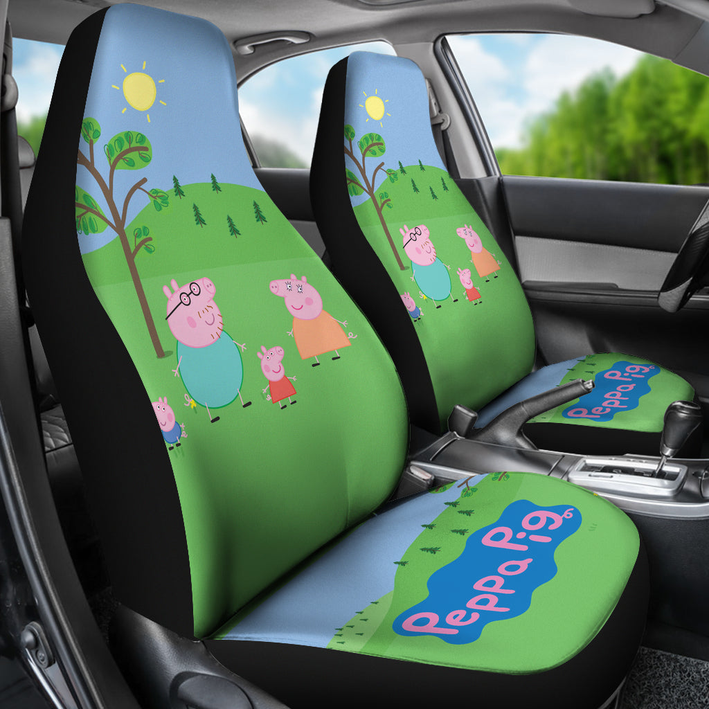 Peppa Pig Car Seat Covers Custom For Fans Ci221213-05
