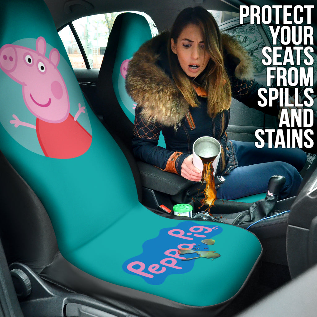 Peppa Pig Car Seat Covers Custom For Fans Ci221213-01