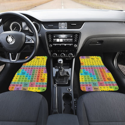 Periodic Table Car Floor Mats Custom Funny Car Accessories