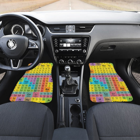 Periodic Table Car Floor Mats Custom Funny Car Accessories