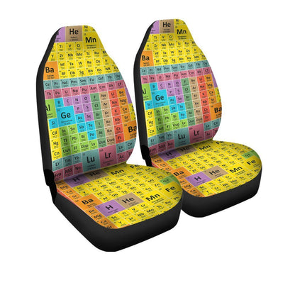 Periodic Table Car Seat Covers Custom Funny Car Accessories