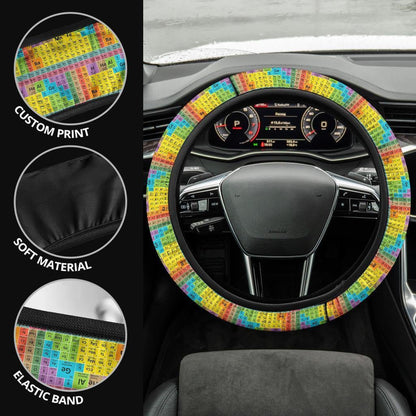 Periodic Table of Elements Anime Steering Wheel Cover