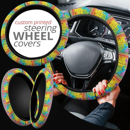 Periodic Table of Elements Anime Steering Wheel Cover