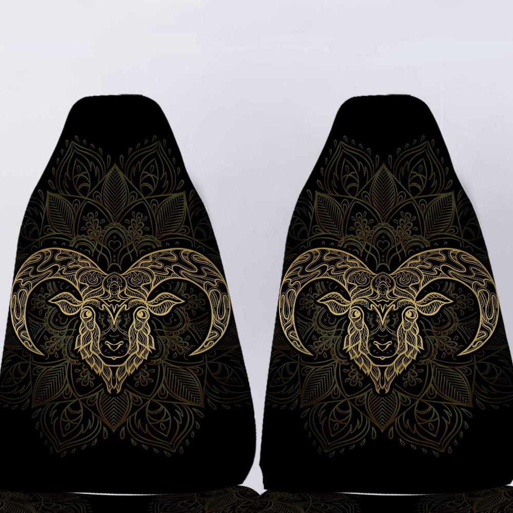 Personalized Aries Car Seat Covers Custom Zodiac Sign Aries Car Accessories