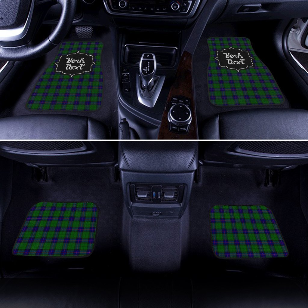 Personalized Armstrong Tartan Car Floor Mats Custom Name Car Accessories