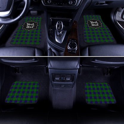 Personalized Armstrong Tartan Car Floor Mats Custom Name Car Accessories
