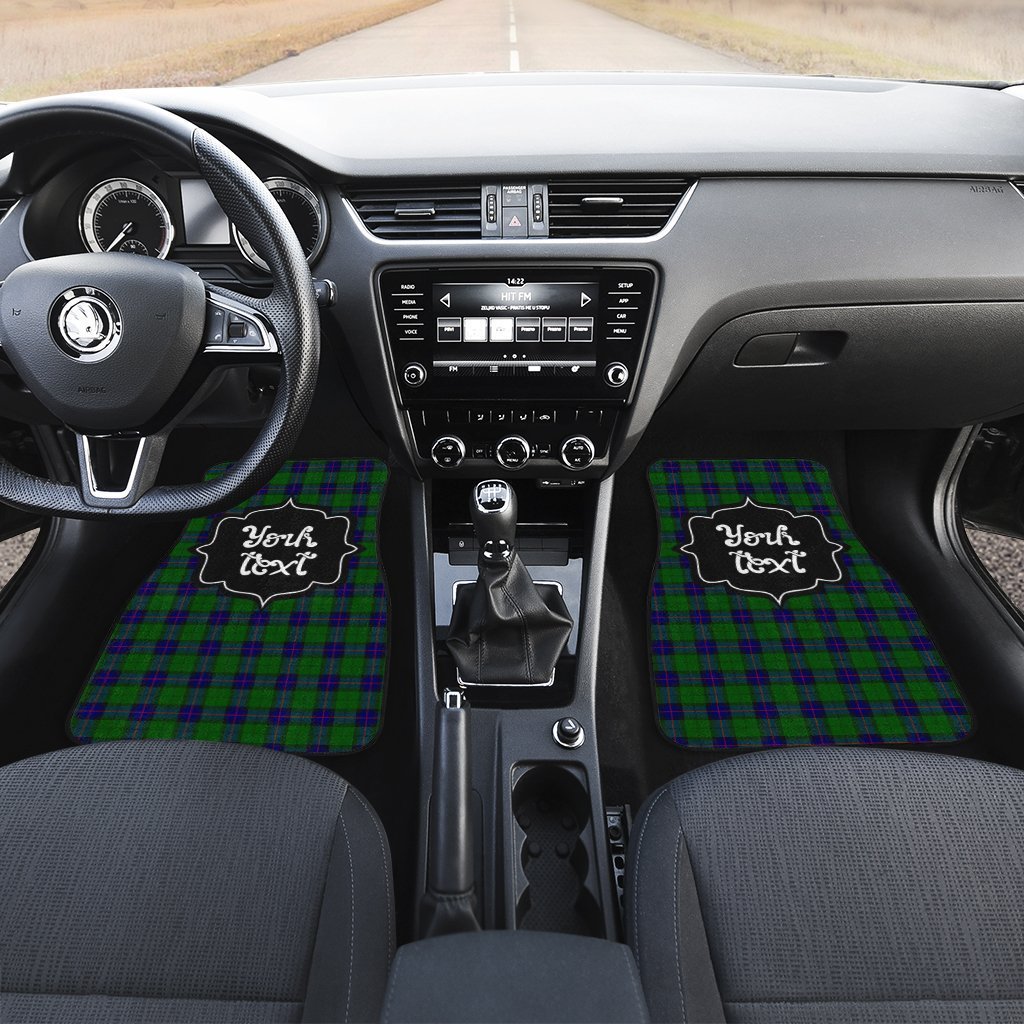 Personalized Armstrong Tartan Car Floor Mats Custom Name Car Accessories