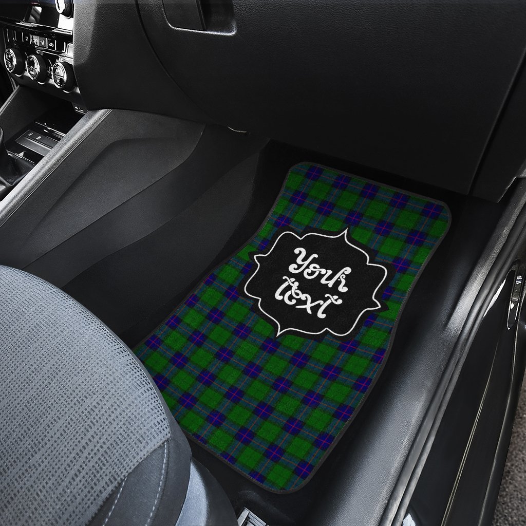Personalized Armstrong Tartan Car Floor Mats Custom Name Car Accessories
