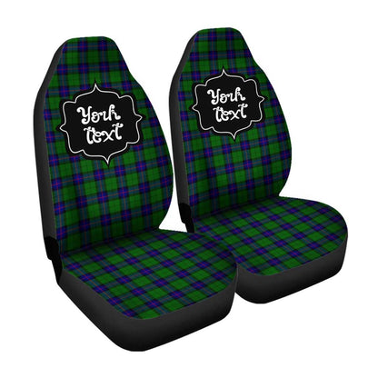 Personalized Armstrong Tartan Car Seat Covers Custom Name Car Accessories