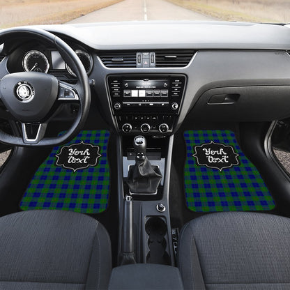 Personalized Barclay Tartan Car Floor Mats Custom Name Car Accessories