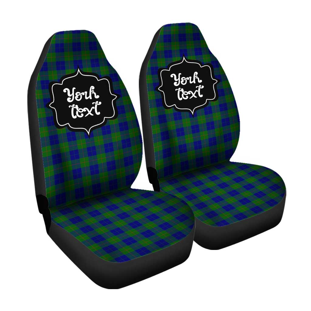 Personalized Barclay Tartan Car Seat Covers Custom Name Car Accessories