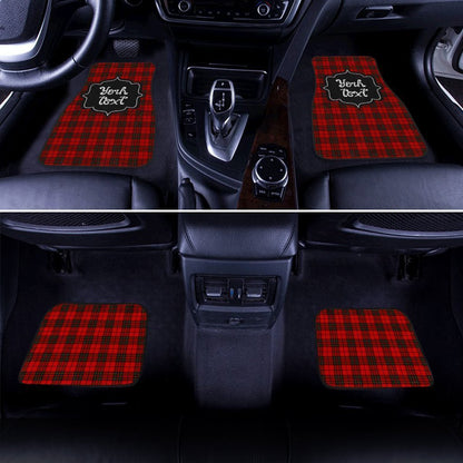 Personalized Brodie Tartan Car Floor Mats Custom Name Car Accessories