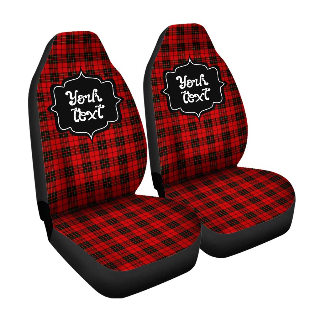 Personalized Brodie Tartan Car Seat Covers Custom Name Car Accessories