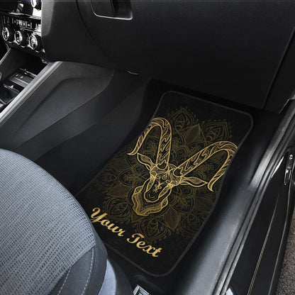 Personalized Capricorn Car Floor Mats Custom Name Zodiac Car Accessories
