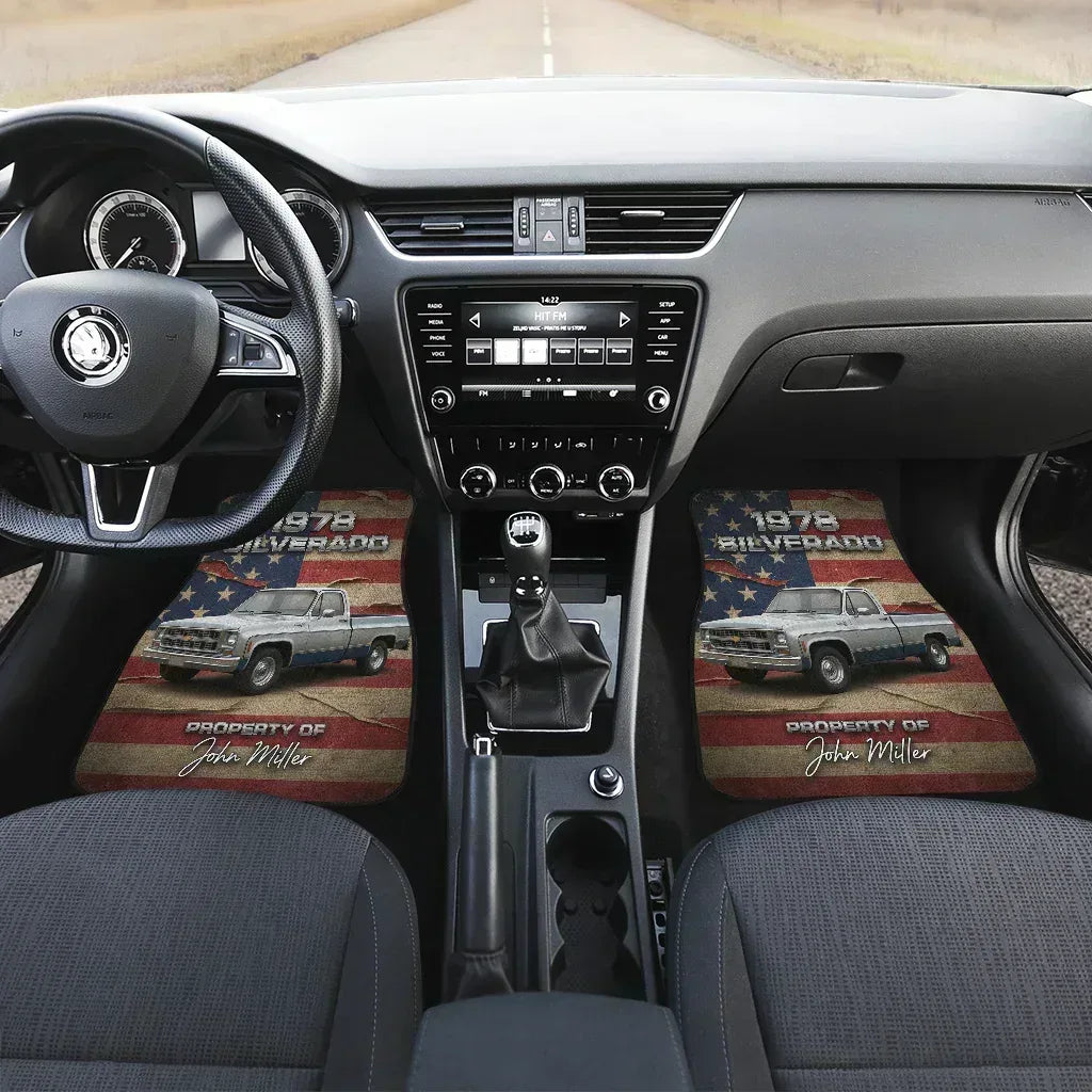 USA Flag Custom Floor Mats for Cars | PersonalizedFury - PersonalizedFury