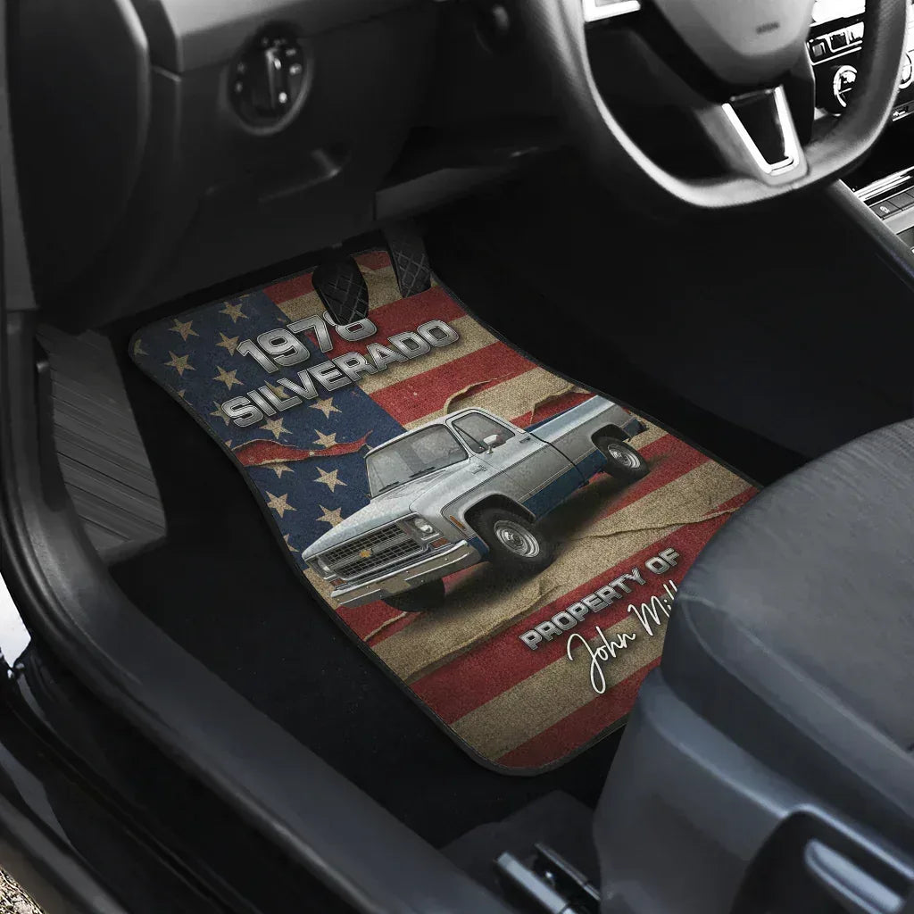 USA Flag Custom Floor Mats for Cars | PersonalizedFury - PersonalizedFury