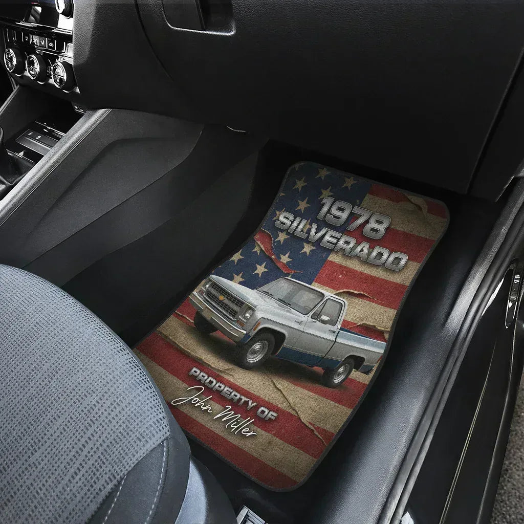 USA Flag Custom Floor Mats for Cars | PersonalizedFury - PersonalizedFury