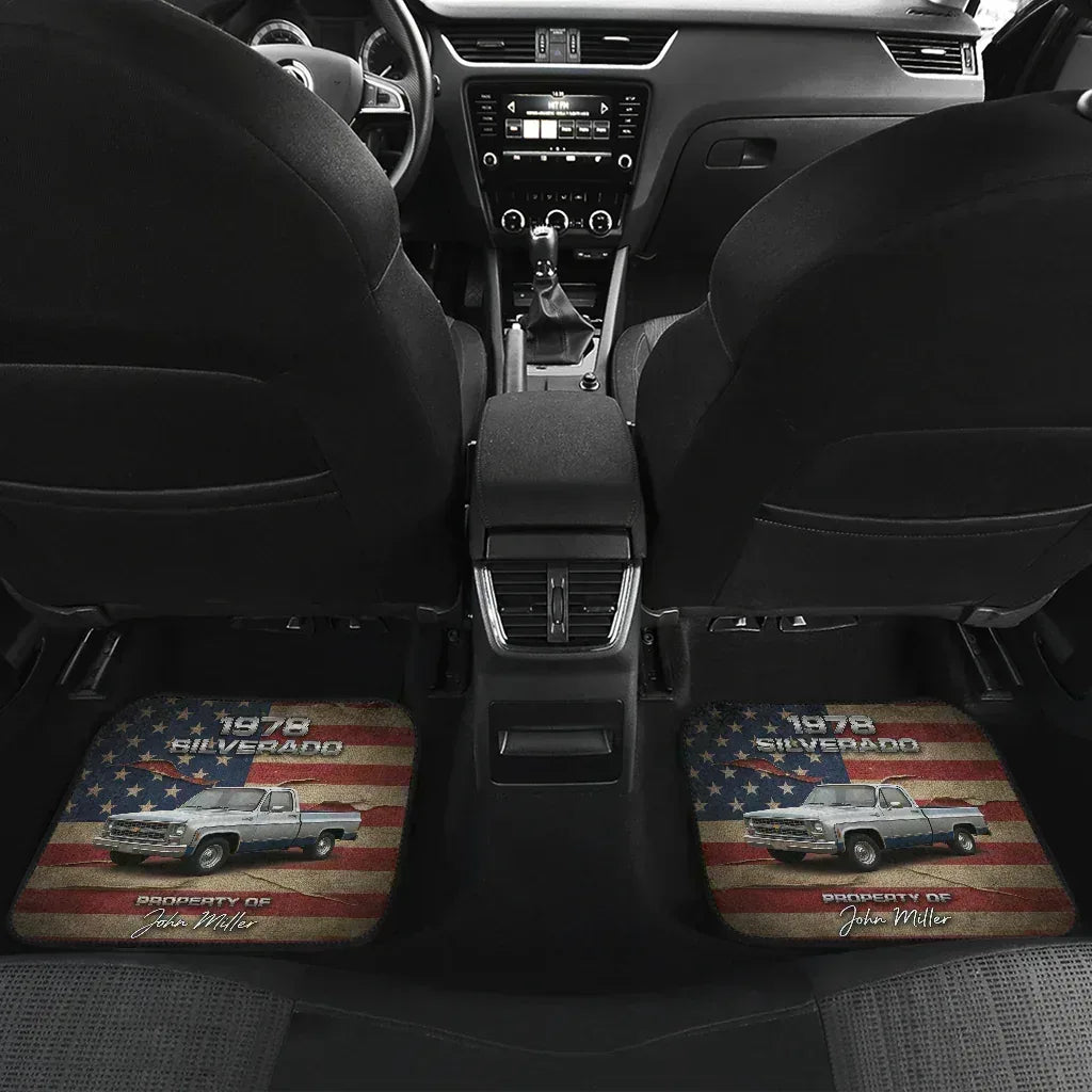 USA Flag Custom Floor Mats for Cars | PersonalizedFury - PersonalizedFury
