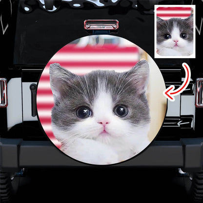Personalized Custom Pet Cute Cat Funny Spare Tire Cover