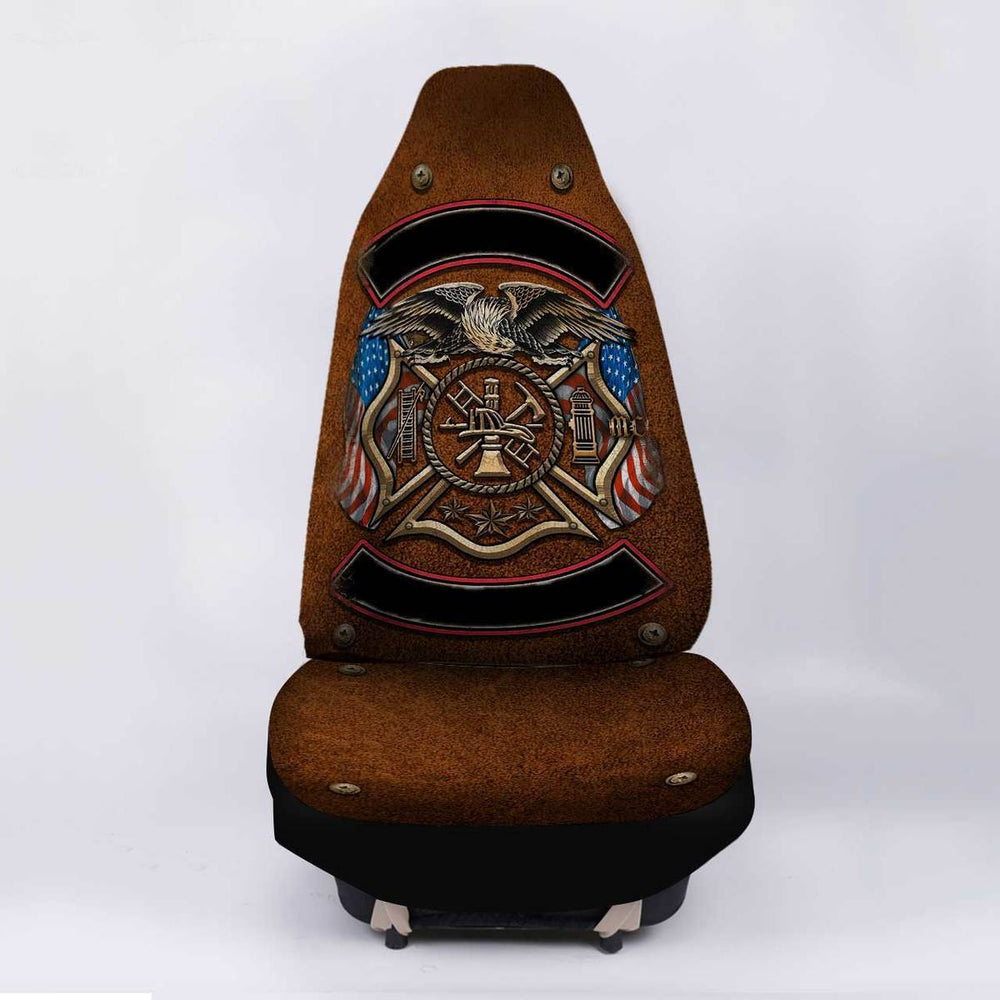 Personalized Firefighter Car Seat Covers Custom Name Car Accessories
