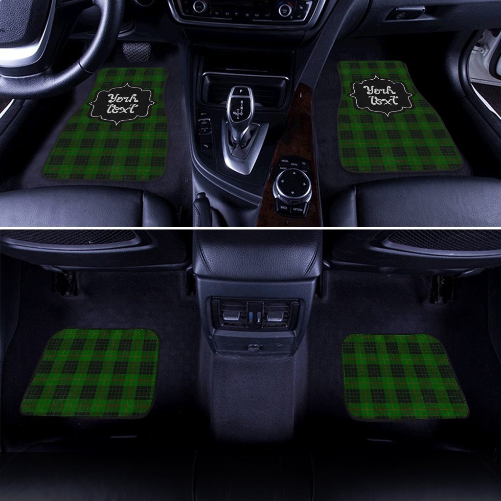 Personalized Gunn Tartan Car Floor Mats Custom Name Car Accessories