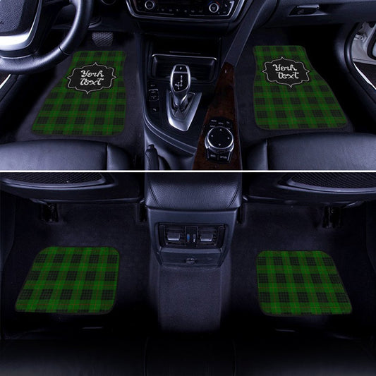 Personalized Gunn Tartan Car Floor Mats Custom Name Car Accessories