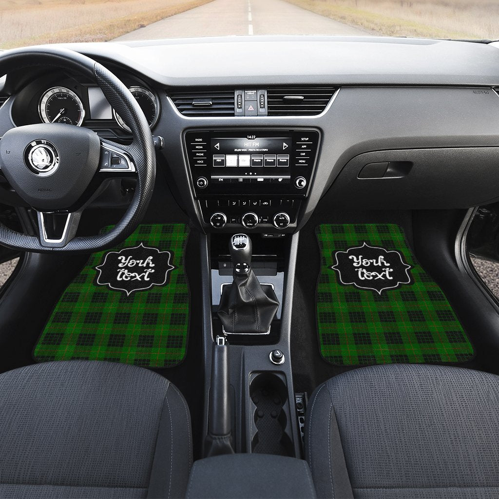 Personalized Gunn Tartan Car Floor Mats Custom Name Car Accessories