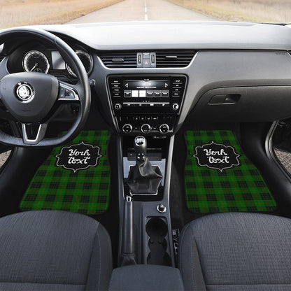 Personalized Gunn Tartan Car Floor Mats Custom Name Car Accessories