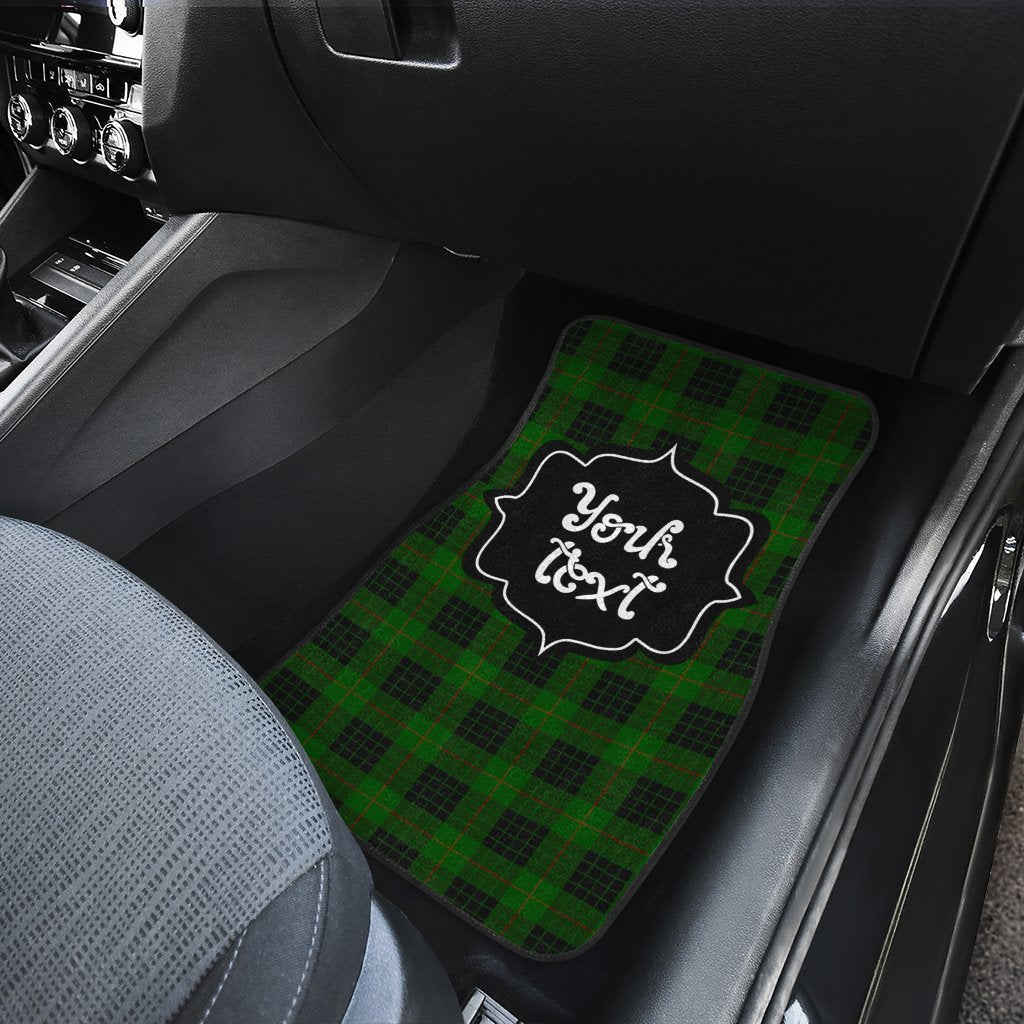 Personalized Gunn Tartan Car Floor Mats Custom Name Car Accessories