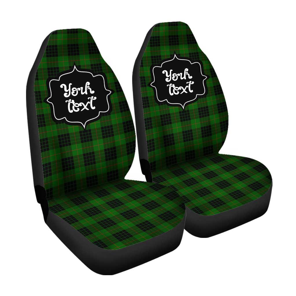 Personalized Gunn Tartan Car Seat Covers Custom Name Car Accessories
