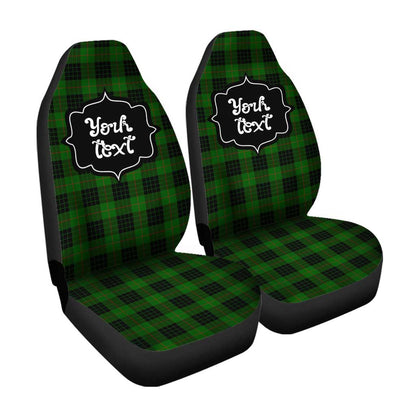 Personalized Gunn Tartan Car Seat Covers Custom Name Car Accessories