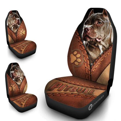 Personalized Image Pitbull Dog Car Seat Covers Custom Photo Dog Car Accessories