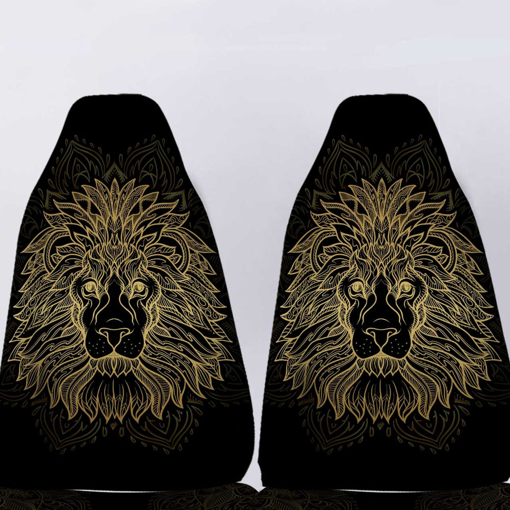 Personalized Leo Car Seat Covers Custom Zodiac Sign Car Accessories