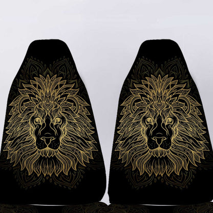 Personalized Leo Car Seat Covers Custom Zodiac Sign Car Accessories