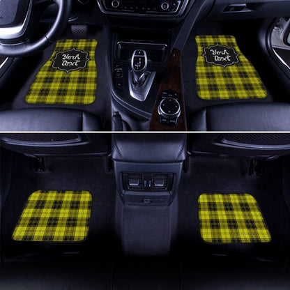 Personalized MacLachlan Tartan Car Floor Mats Custom Name Car Accessories