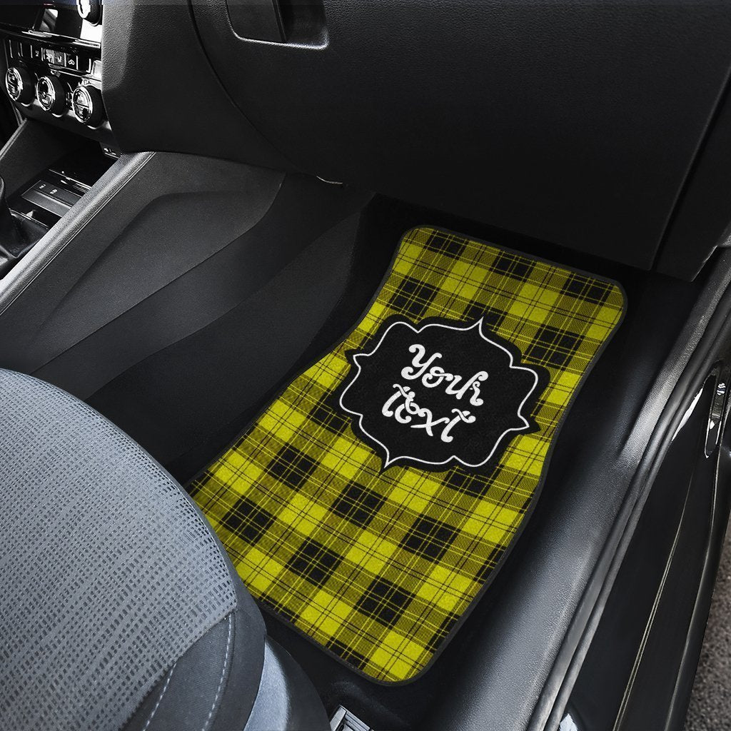 Personalized MacLachlan Tartan Car Floor Mats Custom Name Car Accessories