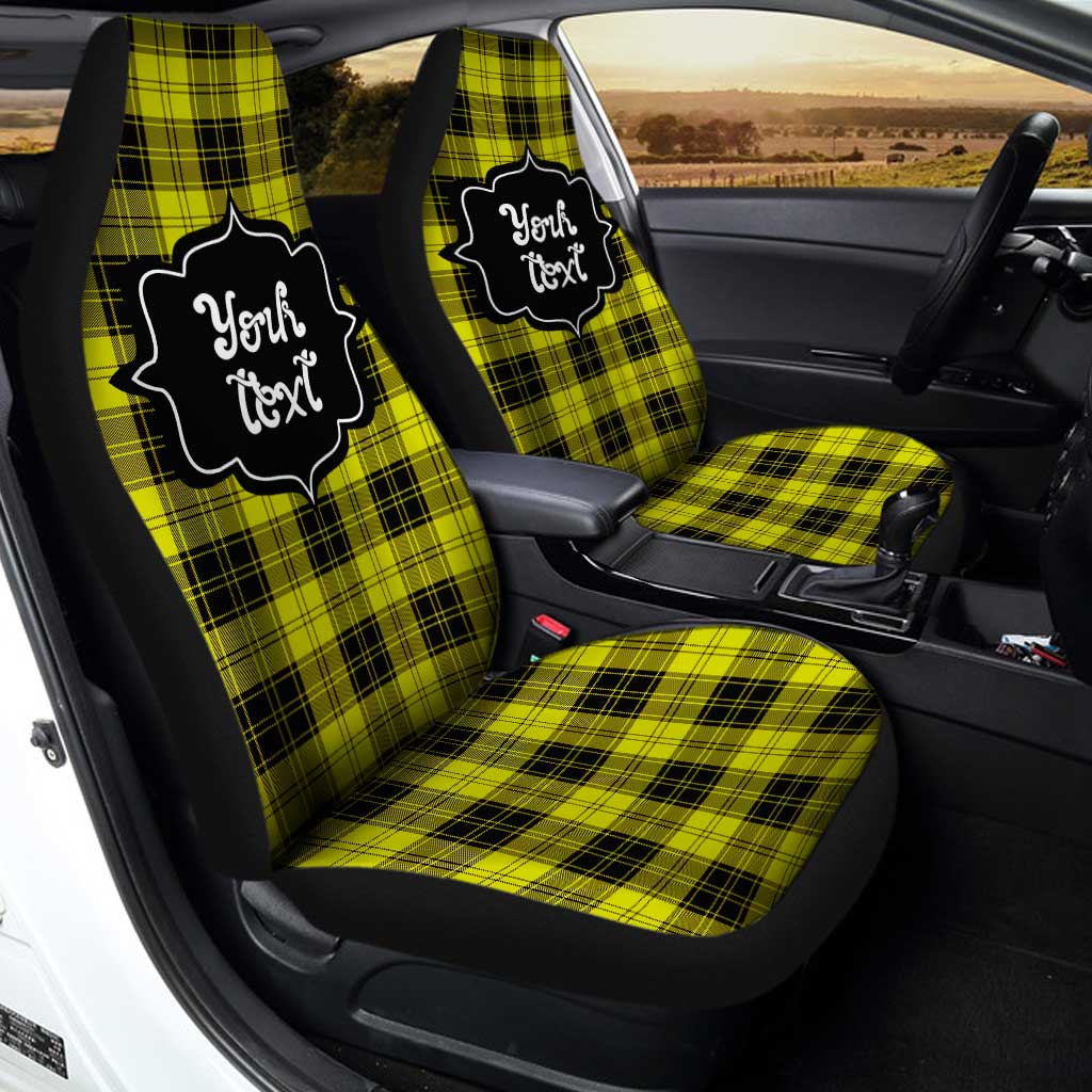 Personalized MacLachlan Tartan Car Seat Covers Custom Name Car Accessories