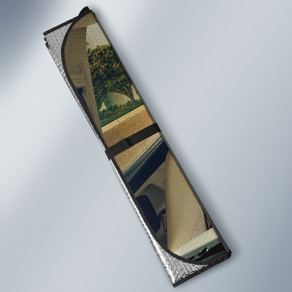 Personalized Name Black Angus Car All Over Printed 3D Sun Shade