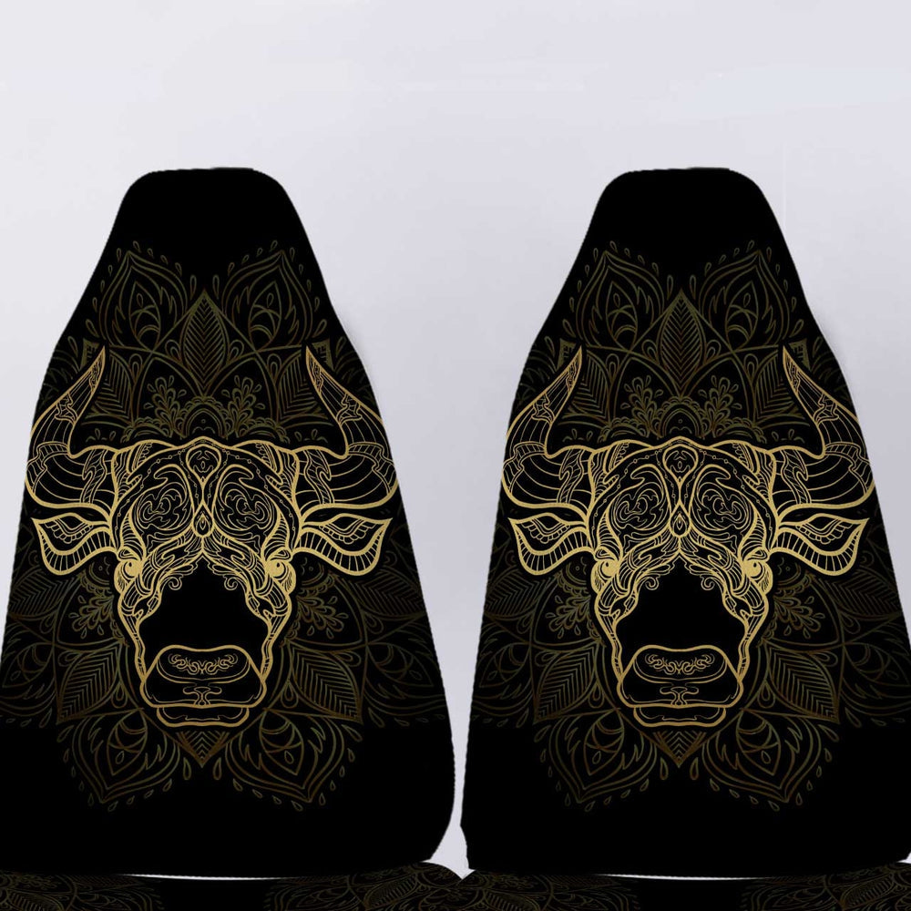 Personalized Name Taurus Car Seat Covers Custom Zodiac Sign Car Accessories