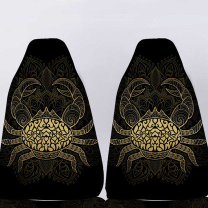 Personalized Name Zodiac Cancer Car Seat Covers Custom Car Accessories