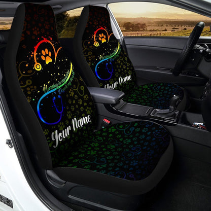 Personalized Nurse Car Seat Covers Custom Nurse Name Car Accessories