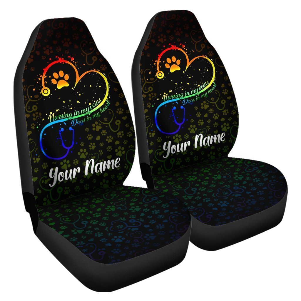 Personalized Nurse Car Seat Covers Custom Nurse Name Car Accessories